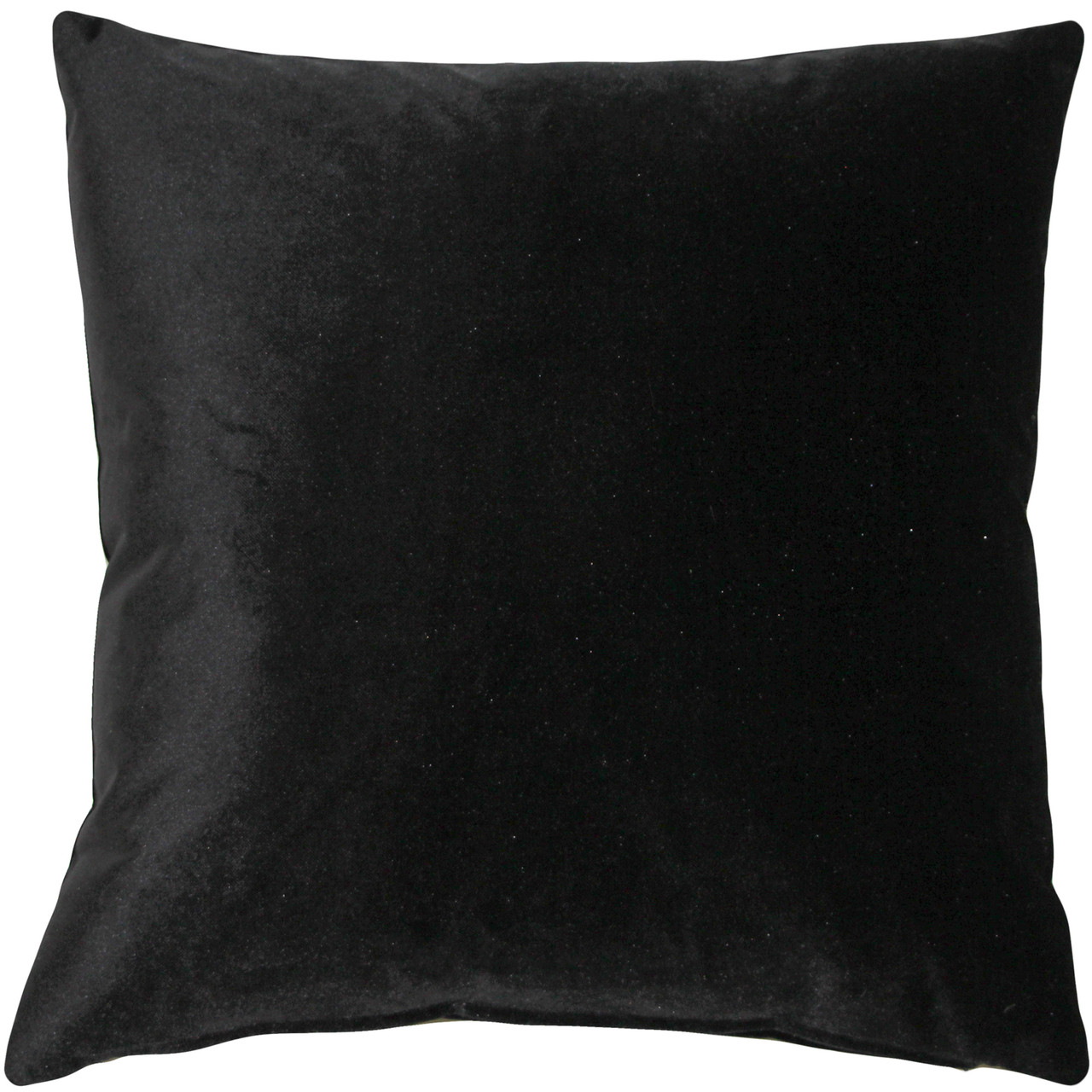 Castello Black Velvet Throw Pillow 20x20 - Pillow Decor
