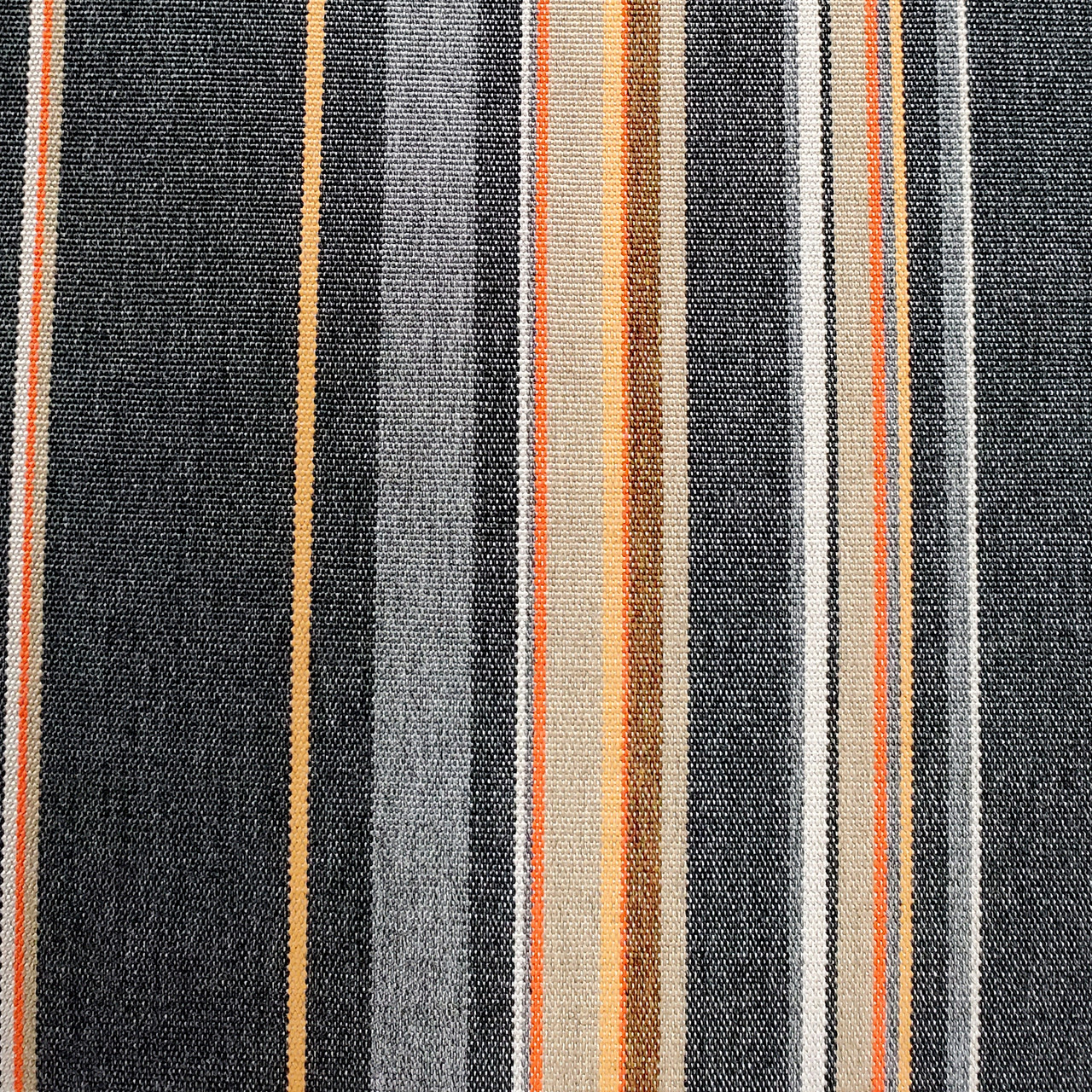 Stanton Upholstery Woven by Sunbrella - Graystone and Beige Stripes
