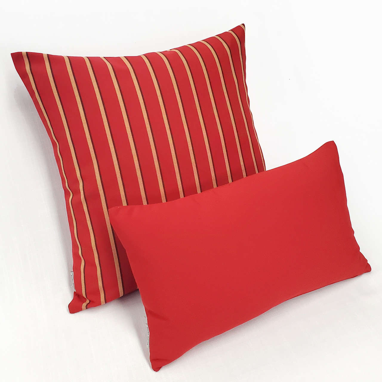 Sunbrella Jockey Red Outdoor Pillow 12x19 Pillow Decor