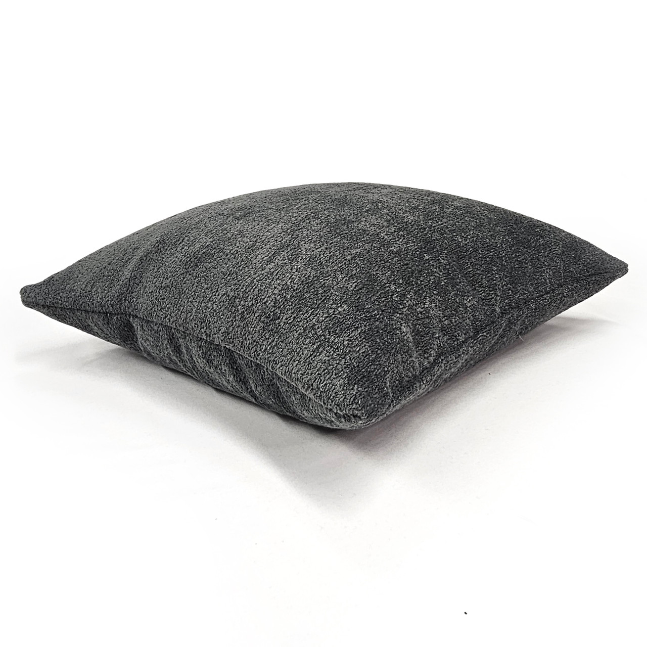 Orleans Carbon Gray Boucle Throw Pillow 20x20 | Pillow Decor