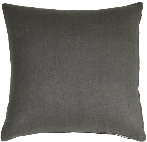 Tuscany Linen Charcoal Gray 20x20 Throw Pillow from Pillow Decor