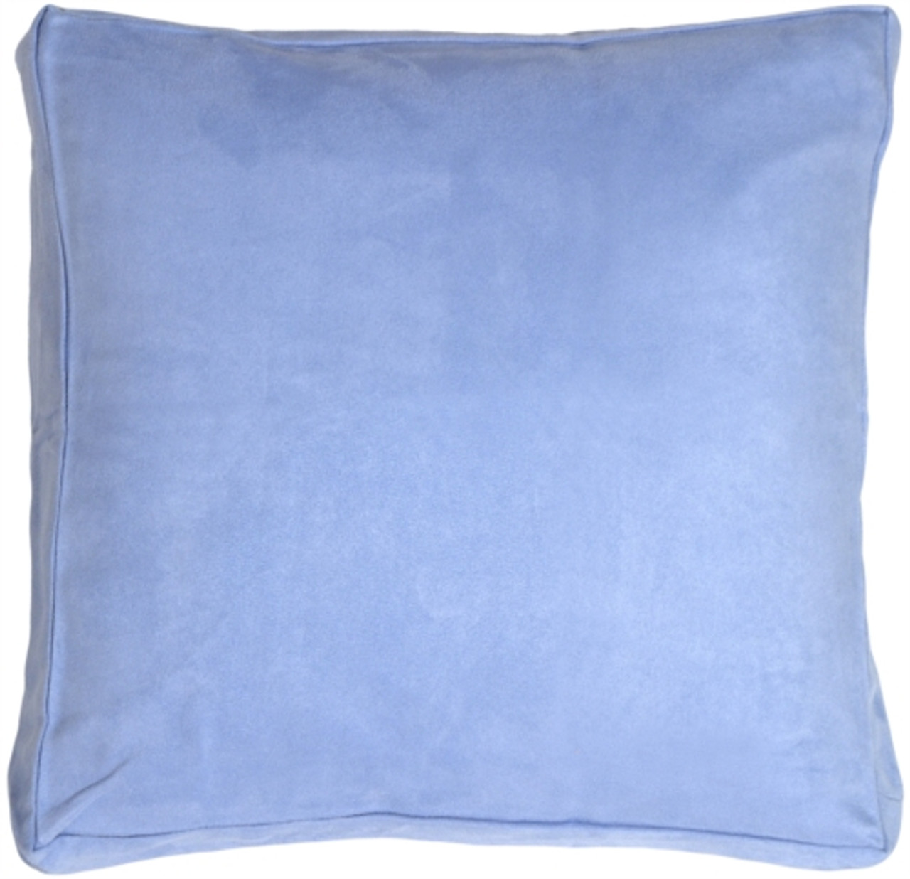 24x24 Box Edge Royal Suede Pale Blue Floor Pillow From Pillow Decor