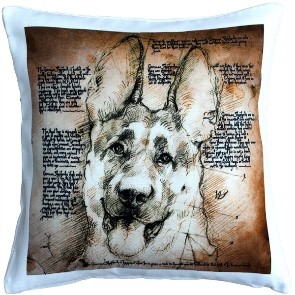 German Shepherd Dog Pillow 17x17 Pillow Decor