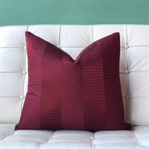 Pinctada Pearl Burgundy Red Throw Pillow 19x19 from Pillow Decor