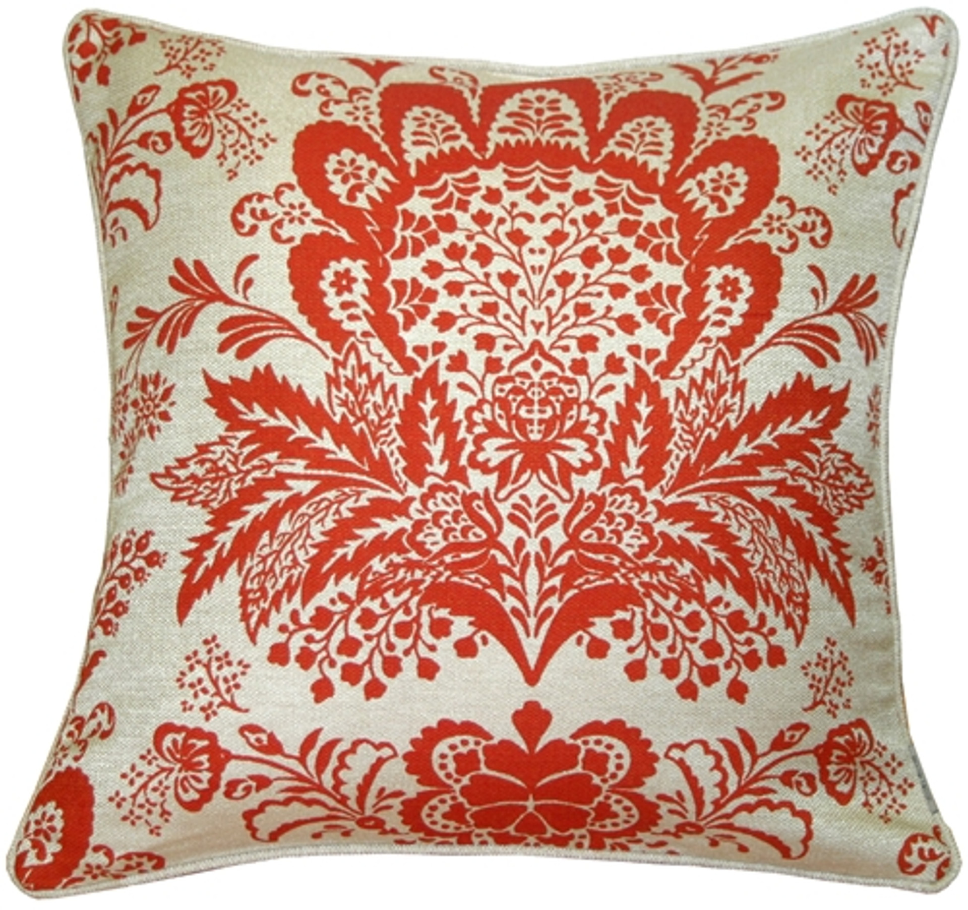 Rustic Floral Orange 20x20 Throw Pillow From Pillow Decor   VC1 0003 03 20 2  19683.1619545506 