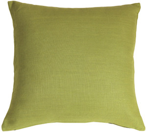 Tuscany Linen Apple Green 17x17 Throw Pillow