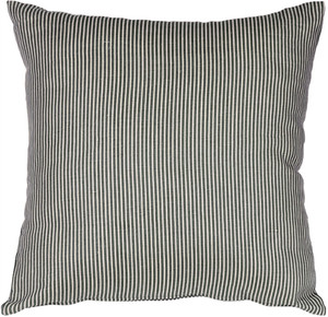 Ticking Stripe Wedgewood Blue 15x15 Throw Pillow from Pillow Decor