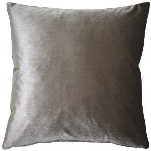 Corona Silver Velvet Pillow 19x19