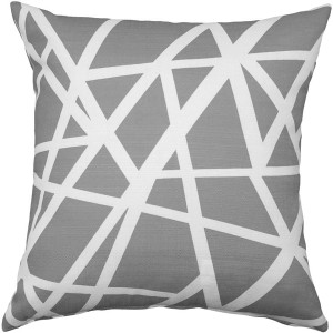 Birds Nest Gray Throw Pillow 19x19