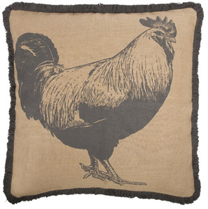 Thomas Paul Rooster 22x22 Throw Pillow