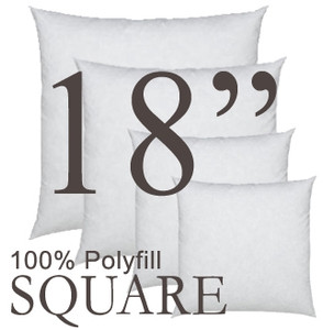 18x18 Square Polyfill Throw Pillow Insert