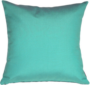 Sunbrella Aruba Turquoise Blue Outdoor Pillow