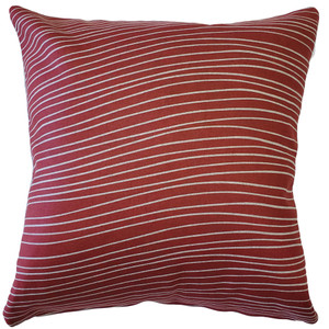 crimson throw pillows