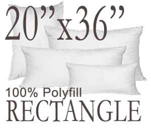 20x36 Rectangular Polyfill Throw Pillow Insert