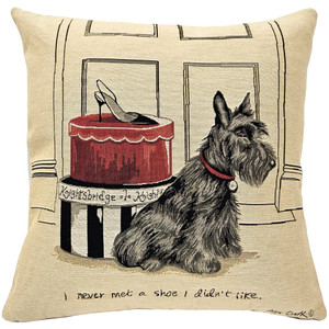 Knightsbridge Scottie Fashion Tapestry Throw Pillow 19x19