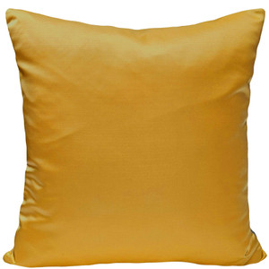 Lumina Gold Ribbed High-Sheen Throw Pillow 17x17