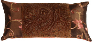 Pink and Paisley Decorative Pillow