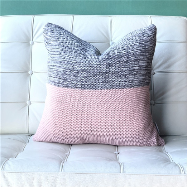 Hygge Espen Pale Pink Knit Pillow