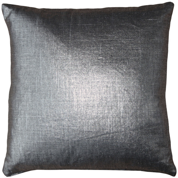 Tuscany Linen Platinum Metallic 20x20 Throw Pillow