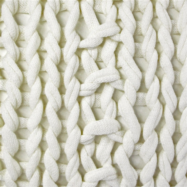 Hygge Nordic Cream Chunky Knit Pillow