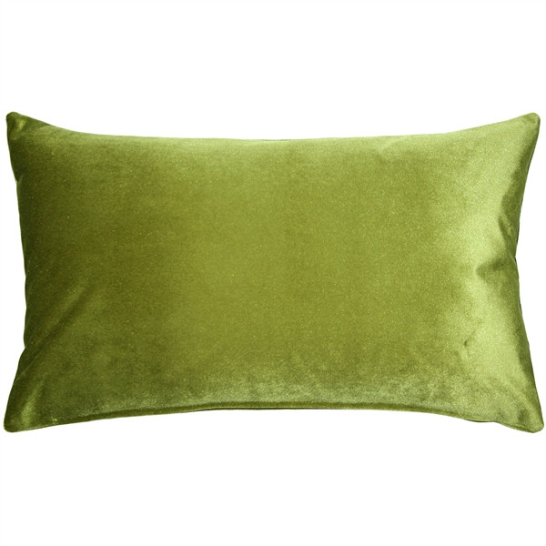 Corona Chartreuse Velvet Pillow 12x20