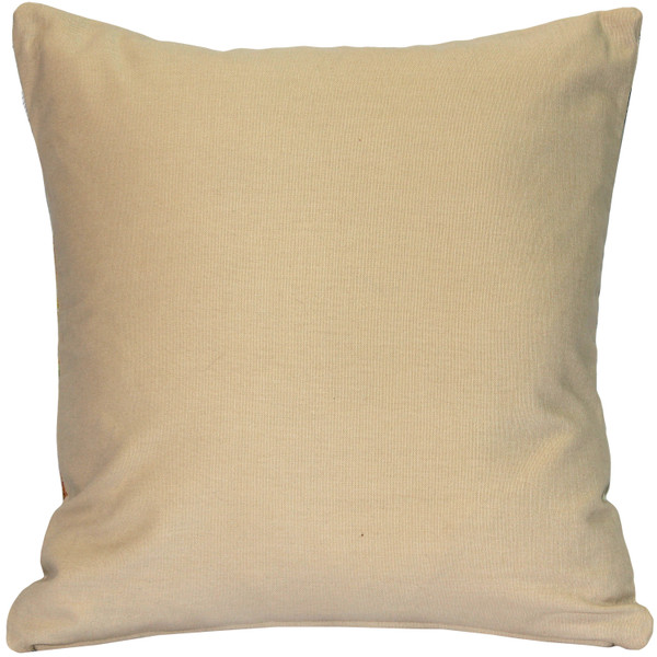 Peackcock Feather 19x19 Throw Pillow