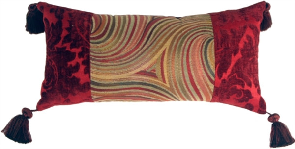 Multicolor Swirl Motif Decorative Pillow