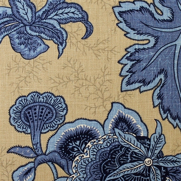 Tuscany Linen Brewood Blue Throw Pillow 20X20