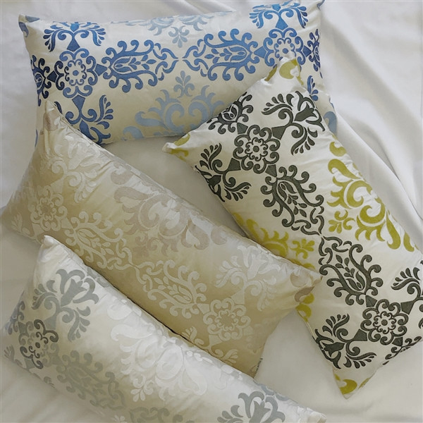 Sumatra Stargaze Embroidered Silk Decorative Throw Pillow 21x21