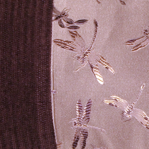 Mauve Dragonfly Decorative Pillow (WITH TASSELS)