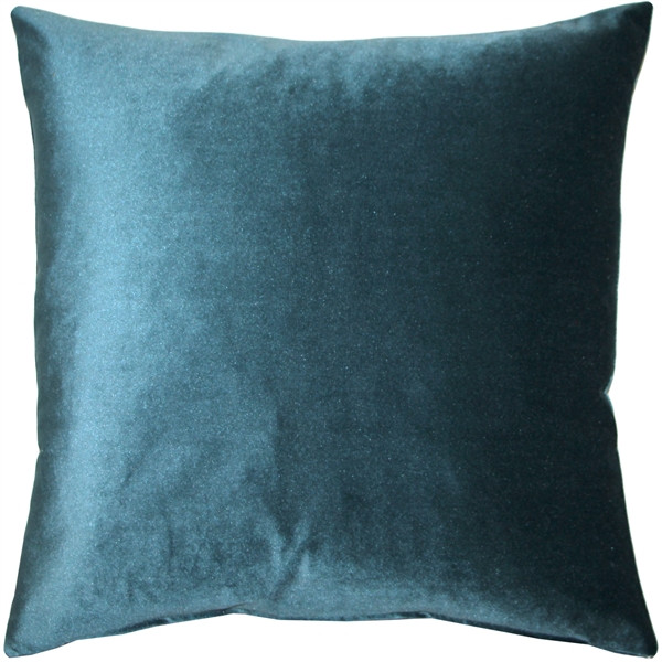 Corona Teal Velvet Pillow 19x19