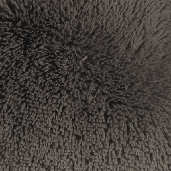 Soft Plush Gray 20x20 Throw Pillow