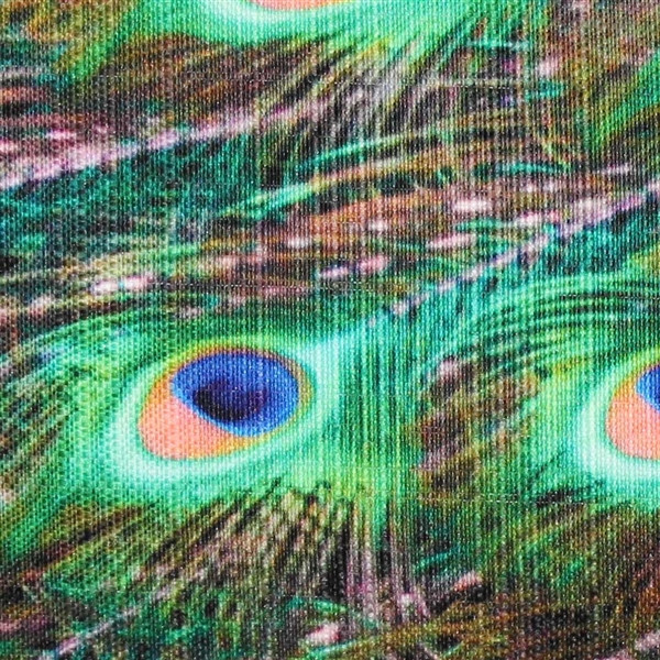 Peacock Tail Throw Pillow 12x20