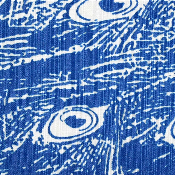 Peacock Blue Relief Throw Pillow 12x20