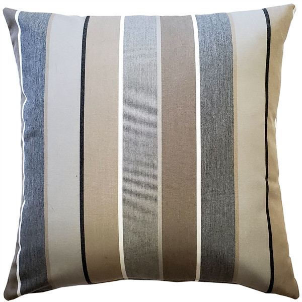 Sunbrella Milano Char 20x20 Outdoor Pillow