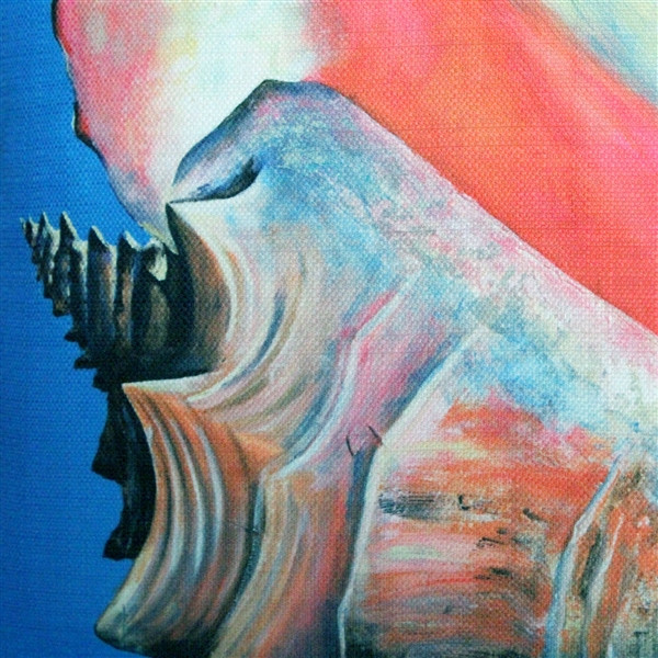 Captiva Queen Conch Throw Pillow 20x20