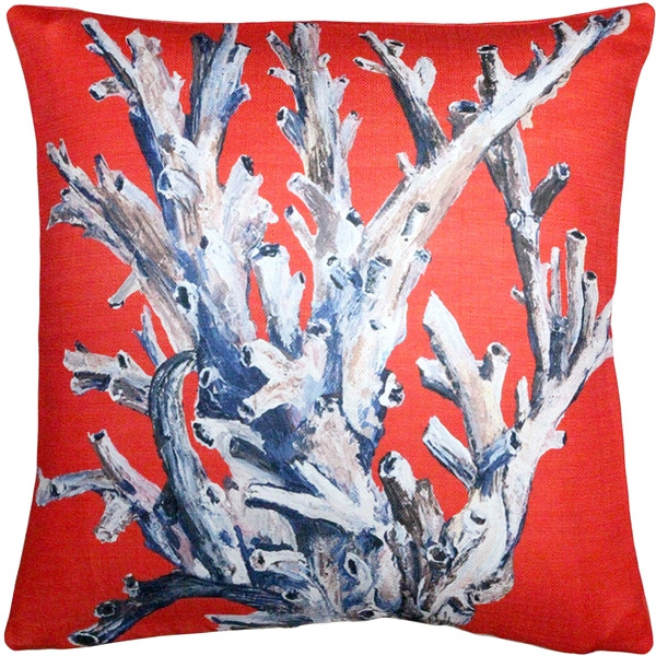 Bright coral 2025 throw pillows