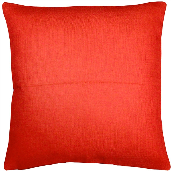 Ocean Reef Coral on Red Throw Pillow 20x20