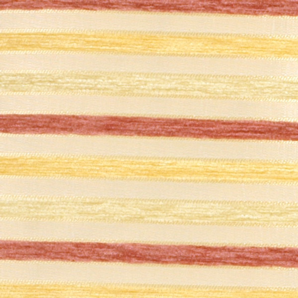 Chenille Stripes in Rose, Gold and Cream Throw Pillow