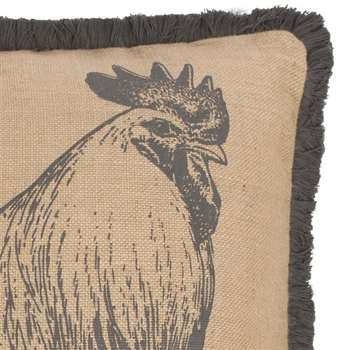 Thomas Paul Rooster 22x22 Throw Pillow