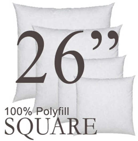 Polyfill Throw Pillow inserts in a range of sizes and shapes.