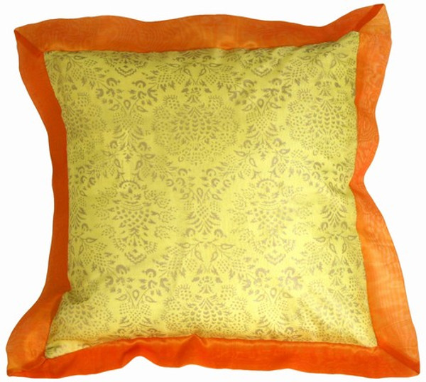 Bohemian Yellow Throw Pillow