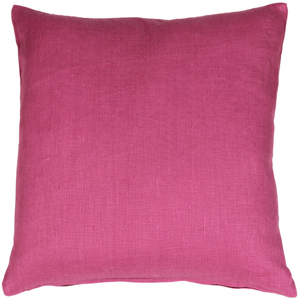 Tuscany Linen Orchid Pink 17x17 Throw Pillow