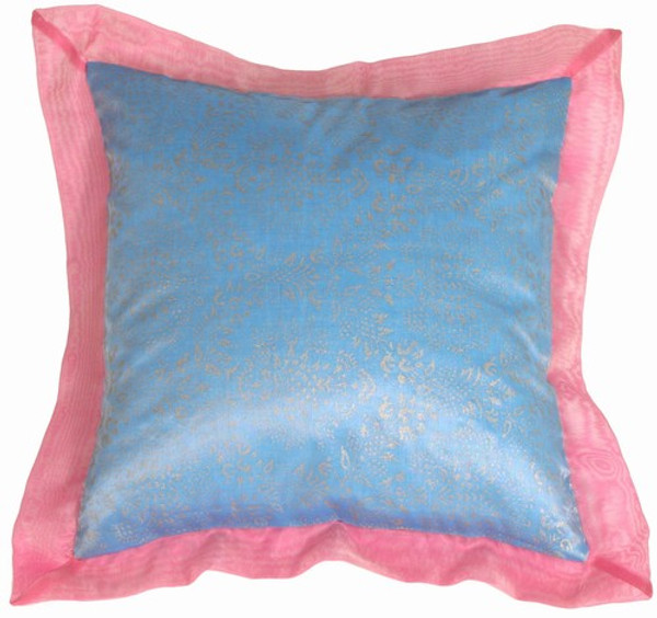 Bohemian Blue Throw Pillow