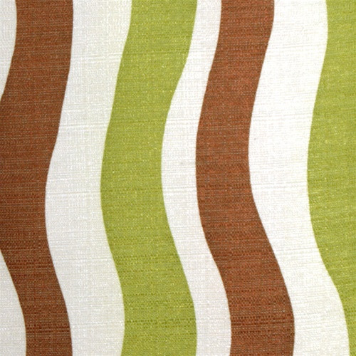 Country Stripes Green and Brown 20x20 Throw Pillow