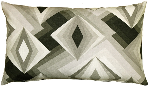 Asscher Cut Throw Pillow 12x20