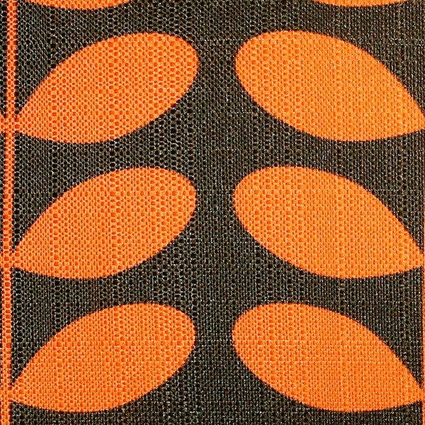 Mid-Century Modern Orange Throw Pillow 12x19