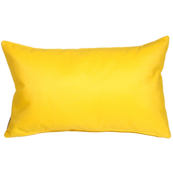 Sunbrella Sunflower Yellow 12x19 Outdoor Pillow