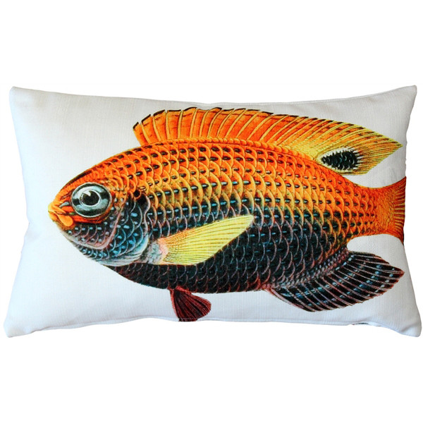 Princess Damselfish Fish Pillow 12x19