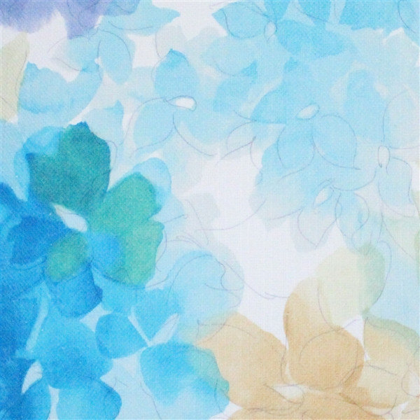 May Flower Blue Throw Pillow 20X20